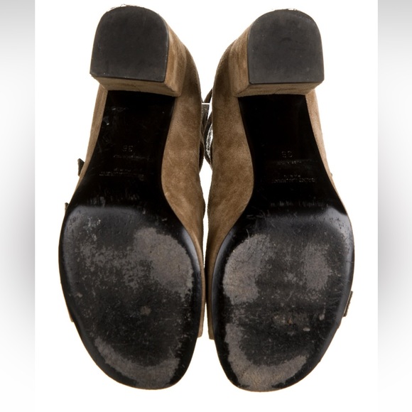 SAINT LAURENT Suede Gladiator Sandals Size 6 - Picture 4 of 10